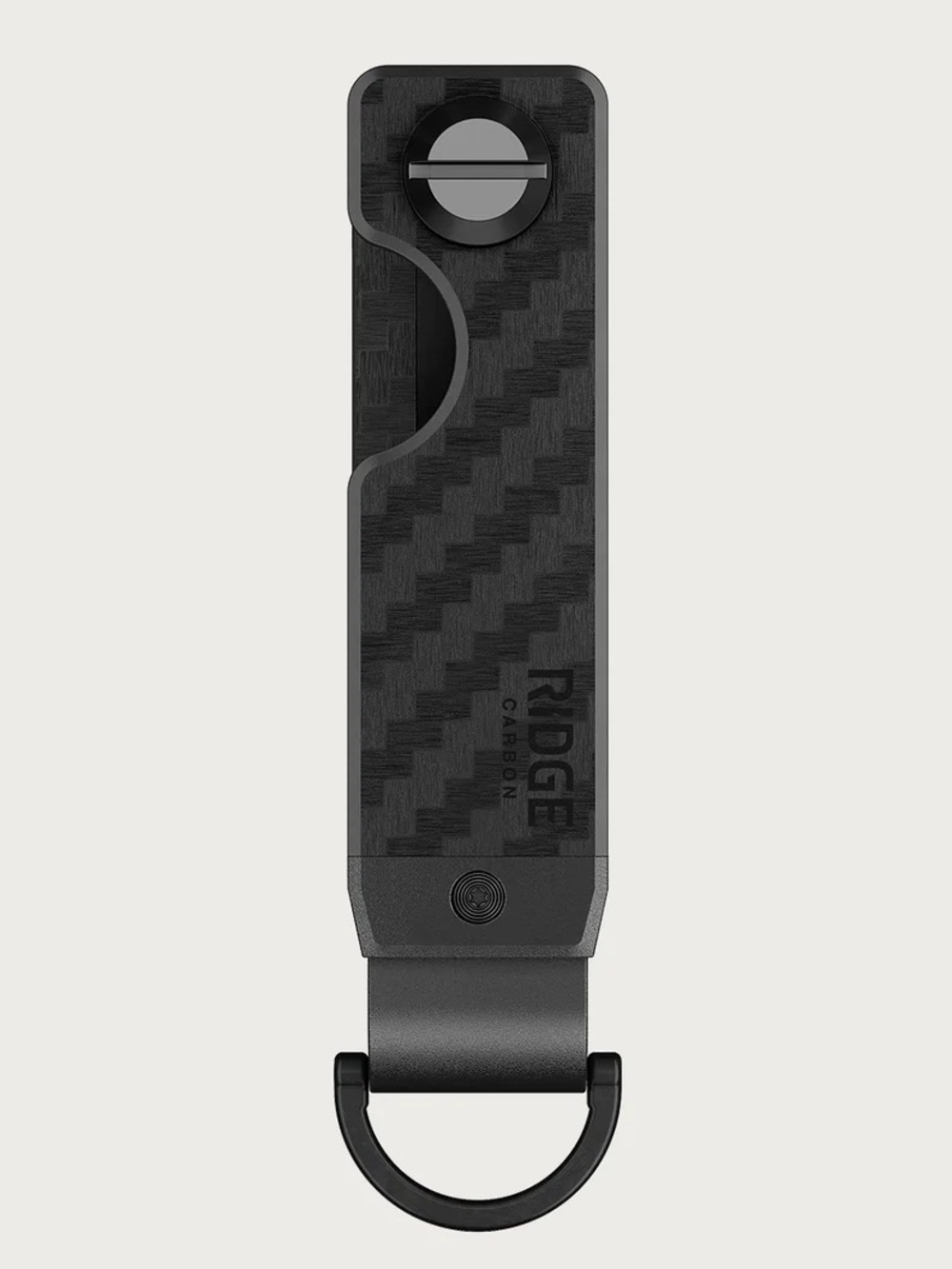 The Ridge Carbon Fiber 3K Key Case with D-Ring